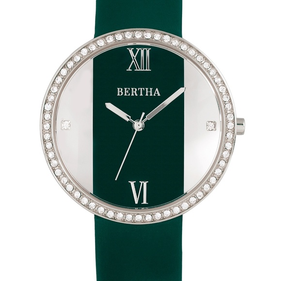 Crystal Surrounded Stainless Steel Bezel Watch main image 5